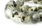 Jumbo Recycled Glass Beads - Beaded Wall Hangings - Extra Large African Sea Glass Beads 21-25mm - The Bead Chest (Black Camouflage)